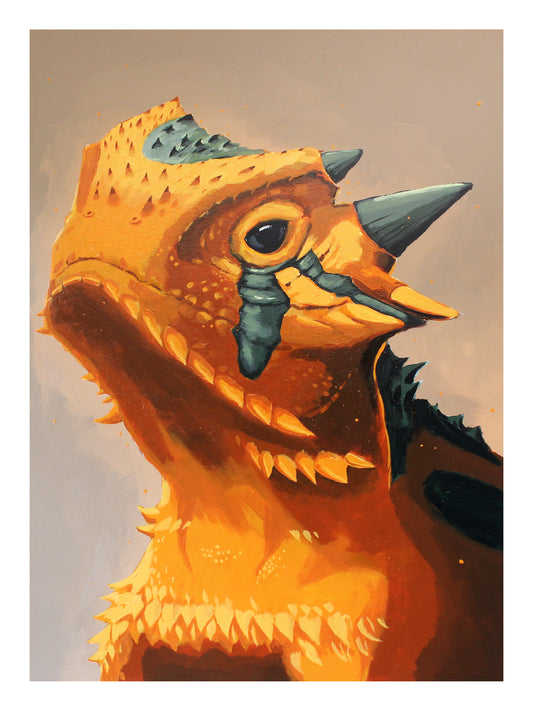 Horny Toad Print 9x12